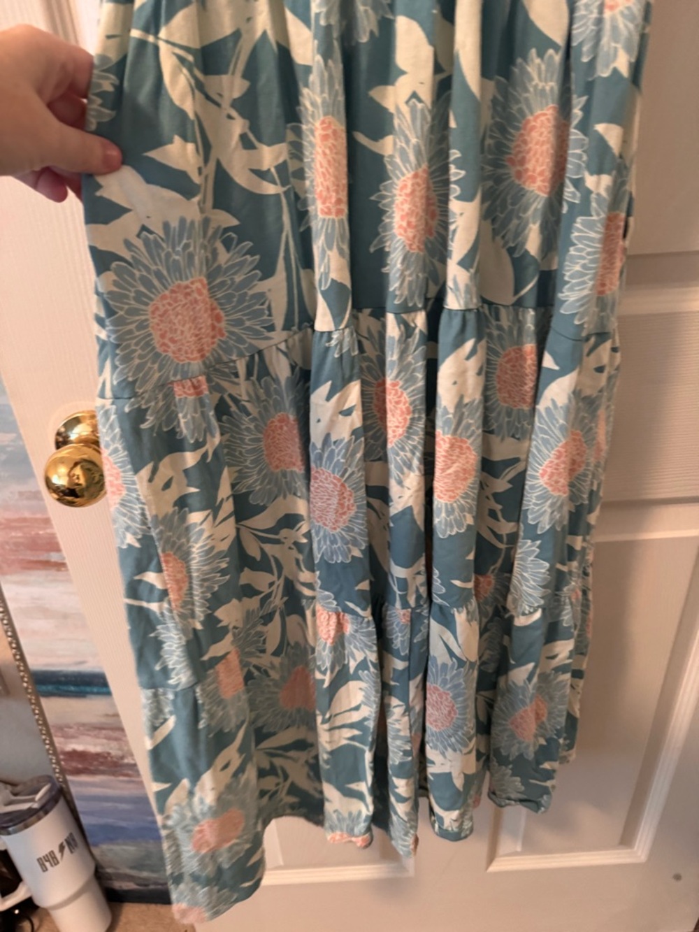 Market & Spruce from Stitch Fix Floral Midi Dress-XL, worn once - Picture 6 of 7